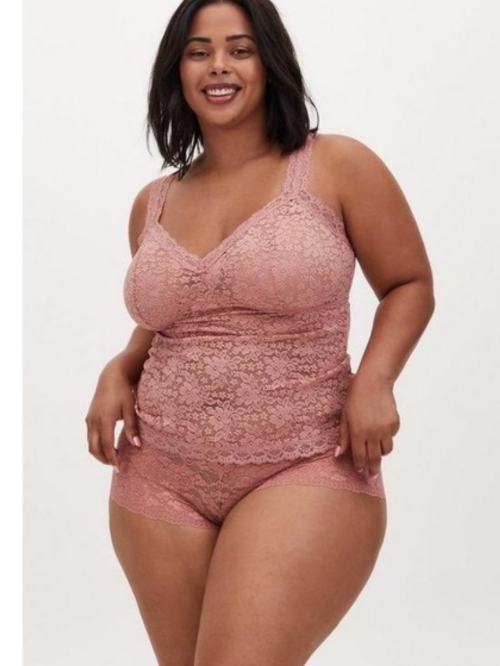Torrid Curve  Dusty Rose Lace Camisole